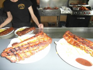 Rippchen, gegrillt in der Grillhütte