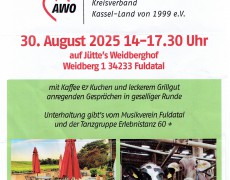Der AWO-OV Großenritte besuchte das Sommerfest des AWO-Kreisverbandes Kassel-Land in Fuldatal